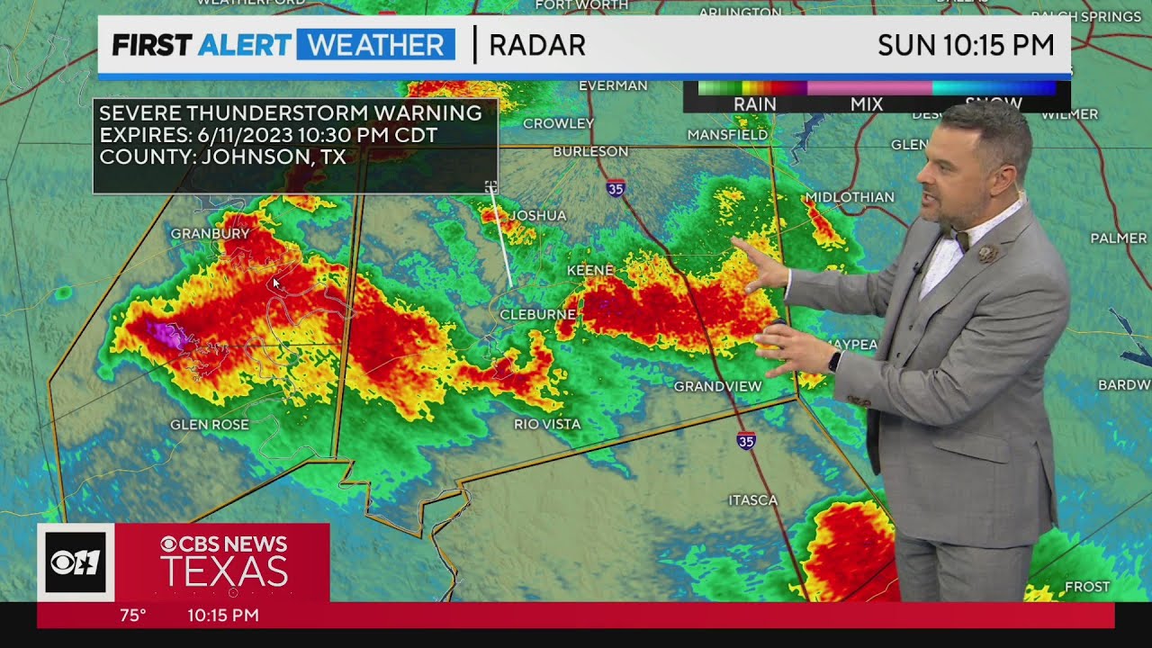 Severe weather sweeps through North Texas - YouTube