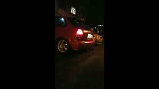Civic ek D16 2 step Launch control flames