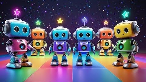 Six Toy Robots Count to Ten | Counting Song for Kids | Learn Numbers with Dancing Robots