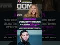 Khamzat FIRES at Ronda Rousey 😬🔥 #ufc