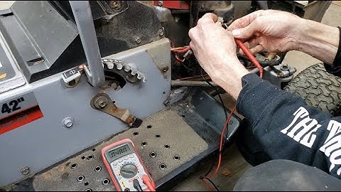 Riding Mower Charging System Check and Repair