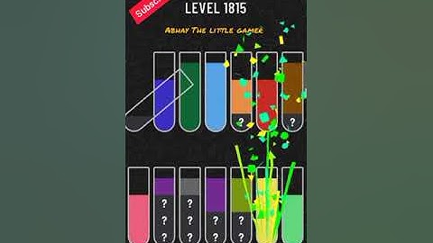 Water sort puzzle level 1815