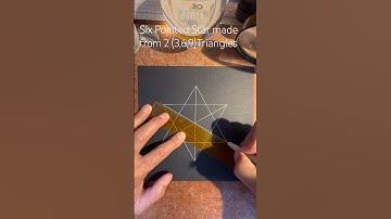 How to draw the Six Pointed Star made from 2 (3,6,9)Triangles. Fast