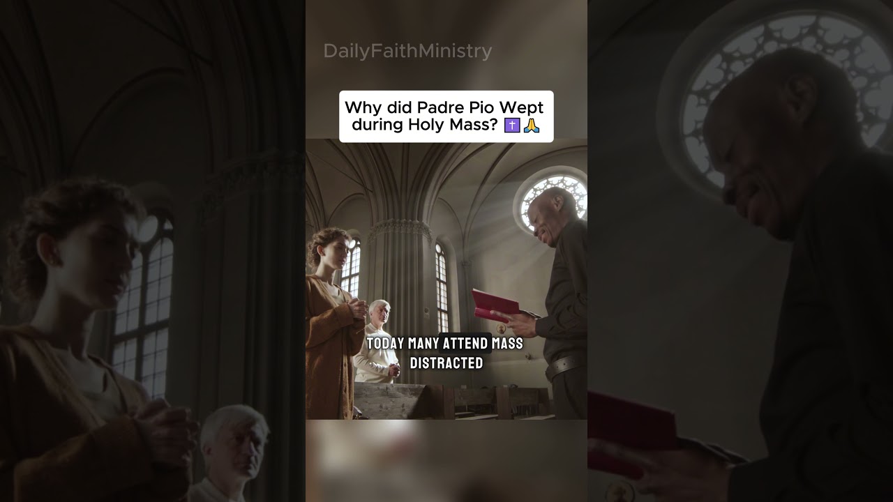 Падре Пио плакал, потому что увидел то, чего многие больше не видят.
