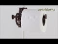 Video: Wrought iron Toilet Paper Holder