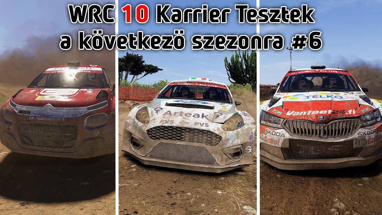 3 csapat is szeretne a következő szezonra! WRC 10 Karrier tesztek a következő szezonra #6