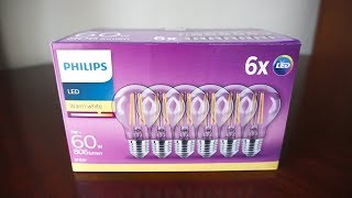 Oraal Lezen afschaffen LED Vintage Philips Classic E27 7W (60W) 806 lm A++ - YouTube
