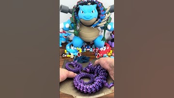 3d printed Silky Dragons #toys #bambulab  #satisfying #asmr #dragon