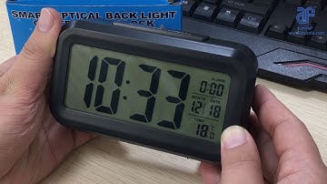 How to set Smart DIGITAL LCD ALARM CLOCK With Temperature Display, Backlight