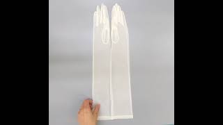 ストレッチハーフ50cm手袋　400-650アイボリー