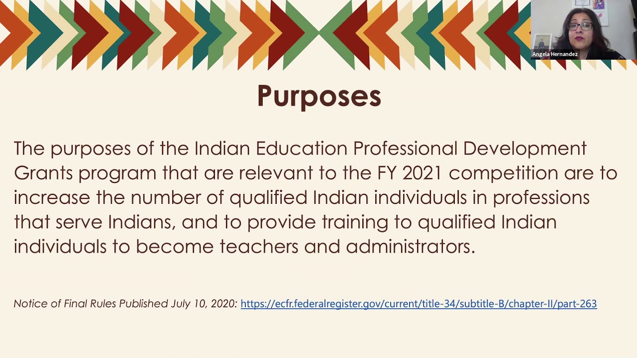 (2021) OIE Indian Education Professional Development [PD] Applicant Webinar
