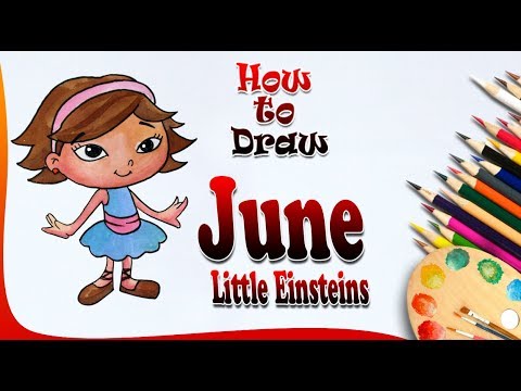 How to Draw June from Little Einsteins | Easy drawing