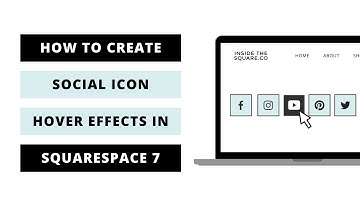 How to change the color of social icons in Squarespace 7 on a hover // Squarespace CSS Tutorial