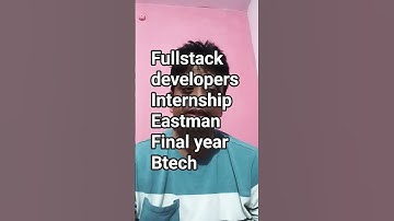 🚀 Full Stack Developer Internship | Eastman IT Intern 2025 | Paid + Hybrid