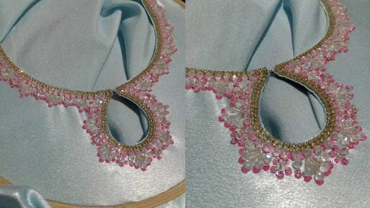 Model Inspired Hand Embroidery Outfit | Party Wear Dress Designing ❤️✨