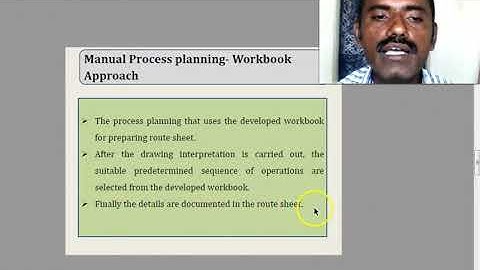 2  Methods of Process Planning