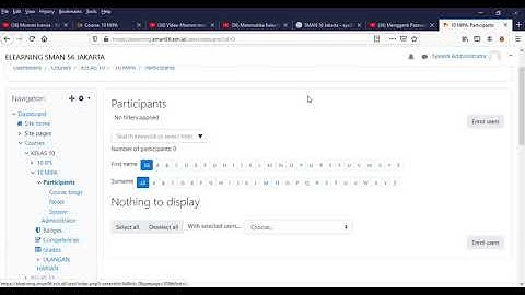 Memasukkan Peserta Kedalam Kelas dalam Moodle