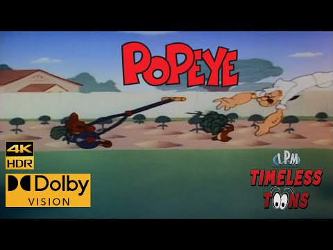 POPEYE THE SAILOR MAN: Gopher Spinach (1954) [4K HDR Dolby Vision Remastered]