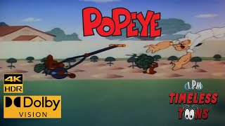 POPEYE THE SAILOR MAN: Gopher Spinach (1954) [4K HDR Dolby Vision Remastered] Popeye Gopher Spinach
