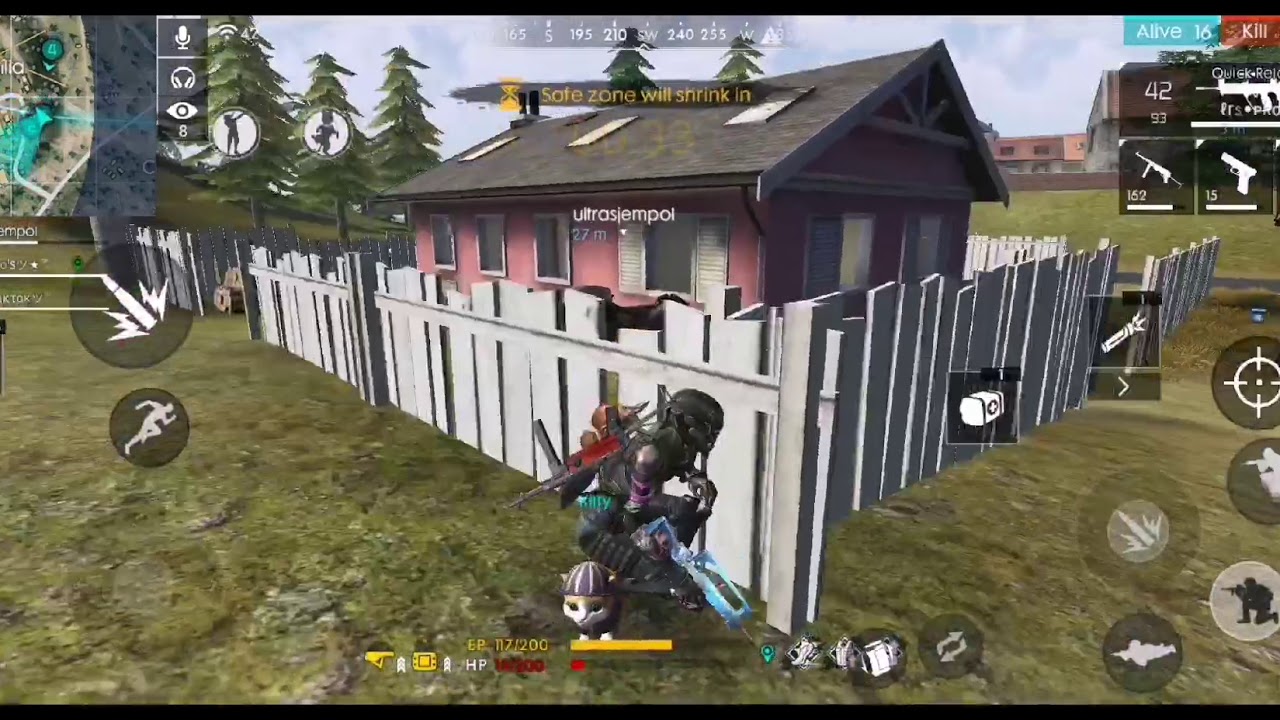 Trying Double Scope Shoot! Playing Free Fire w/ Faridzs ._