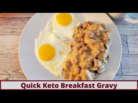 Quick Keto Breakfast Gravy (Nut Free And Gluten Free)