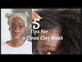 5 TIPS TO GET THE BEST CLAY WASH! #bentoniteclay #washday #clarify #scalp #applecidervinegar
