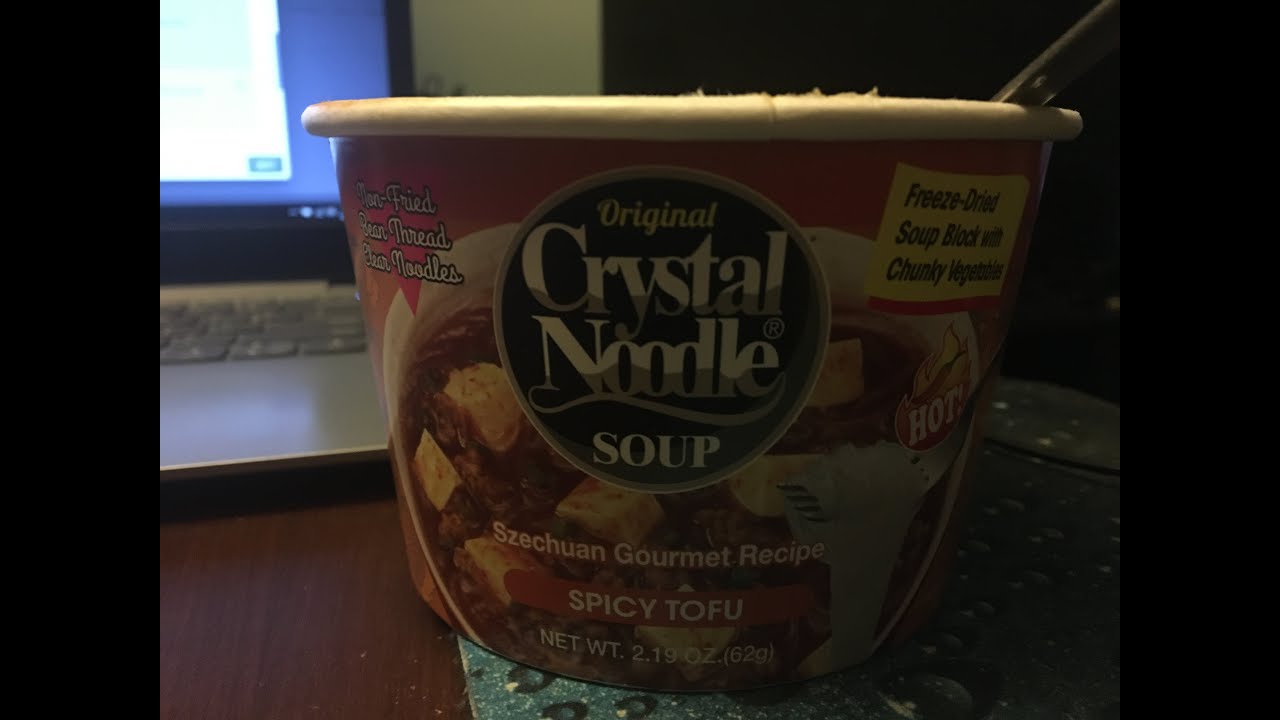 Original Crystal Noodle Soup Spicy Tofu flavored. YouTube