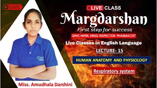MARGDARSHAN SERIES | Lecture- 15 | HUMAN ANATOMY AND PHYSIOLOGY- Respiratory system #gpat2024