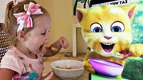 Funny Stacy play Talking Cat Game