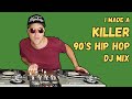 I made a killer 90s hip hop old school dj mix with vinyl records