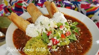 TACOS DORADOS DE CARNE MOLIDA Y PAPA |Beef And Potato Flautas|Homeade Salsa ❤