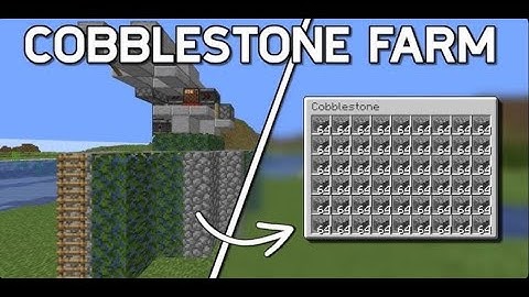 Minecraft Automatic Cobblestone Farm 1.21 For Java and Bedrock Both Edition Evokercraft #minecraft