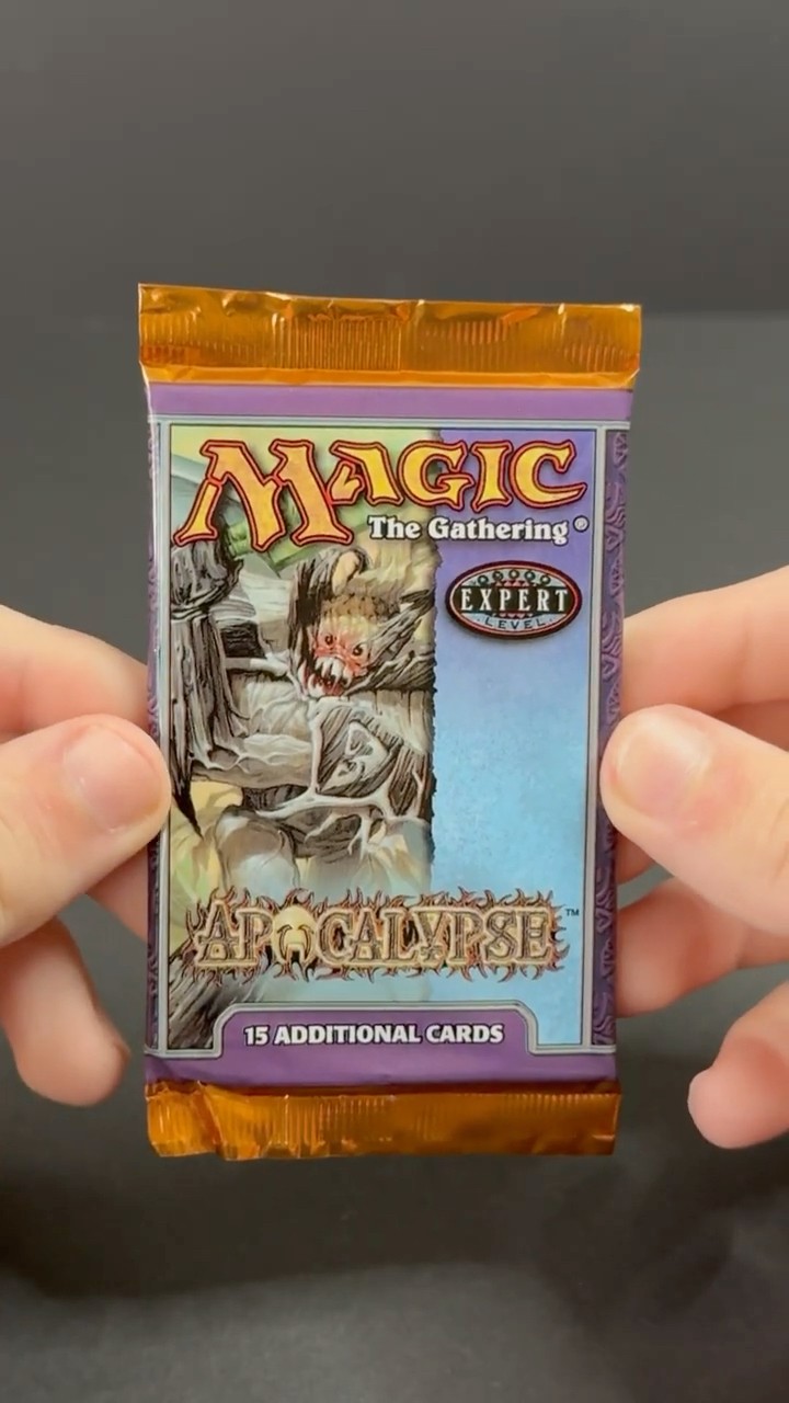 Opening an Apocalypse Booster Pack from 2001 #mtg