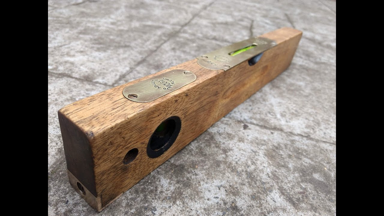 Elvicta 530 Wood Spirit Level - wood and brass Restoration