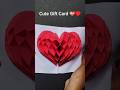 DIY Beautiful Heart Pop-Up Card 💖 | Handmade Surprise Gift Idea #shorts