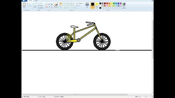 How to Draw Cycle in MS paint || Brother Princess Computer Center