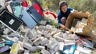 How i Restore Broken iPhone14 Series Found from Garbage,Found a lot fo phone good new in Box