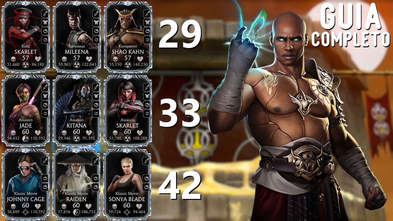 Guia completo | Como passar as Lutas 29, 33 e 42 da Torre do Tempo | MK Mobile 6.3