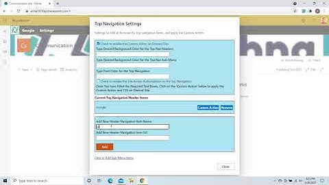 Top Menu Custom Navigation  -  SPfx Application Customizer
