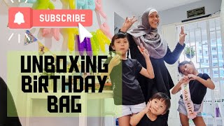 Sofea's Aaqilah Birthday Bag Unboxing / Birthday Present Haul/ Neon light Bday Party. by Diana Dreamstar 55 views 2 years ago 9 minutes, 30 seconds