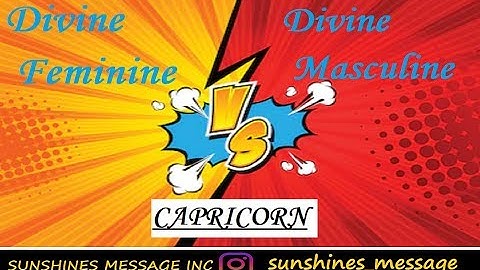 ♔ Divine Masculine ♔ vs ♕ Divine Feminine ♕ CAPRICORN...EAT MY DUST