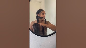 Braided Ponytail Tutorial | Two Braids