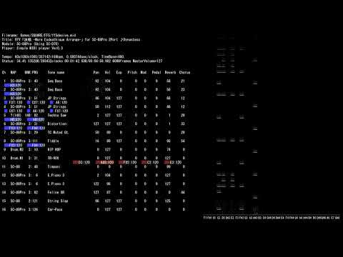 MIDI SC-88Pro Game SQUARE FF5 決戦 -More Exdeathique Arrange- SC-88Pro 2Port ♪Dynastess /ff5decive.mid