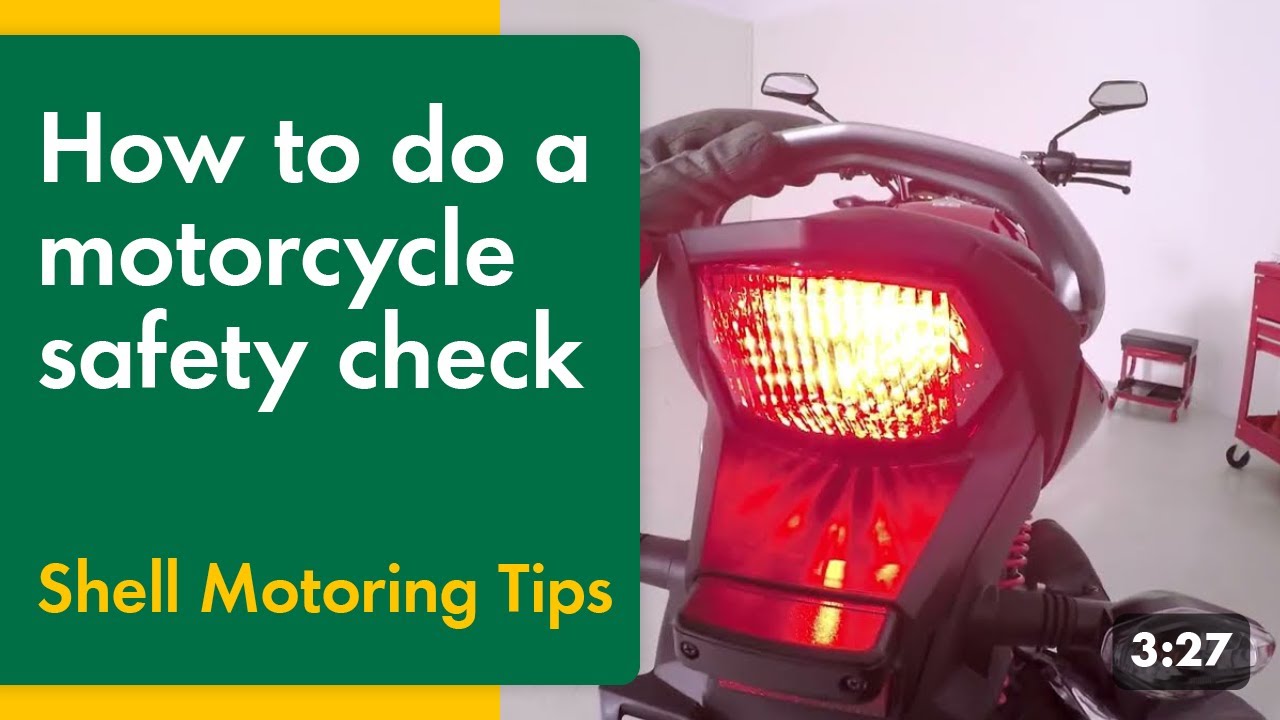 How to do a motorcycle safety check Shell Motoring Tips YouTube