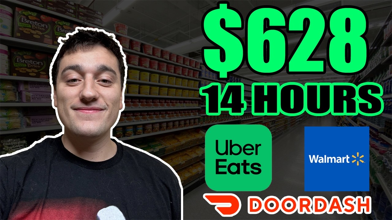 I Made $628 in 14 Hours - Crazy Gig Work Shift ( Walmart Spark, Uber Eats, Doordash)