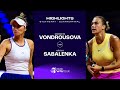 Marketa vondrousova vs aryna sabalenka  2024 stuttgart quarterfinal  wta match highlights