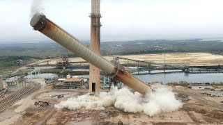 Two (2) Power Plant Chimneys - Controlled Demolition, Inc.