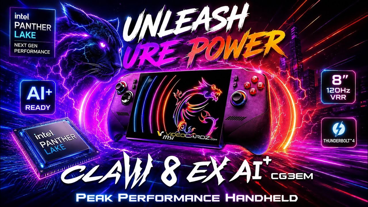 MSI Claw 8 EX AI+ The Next Big Gaming Handheld Intel Arc G3