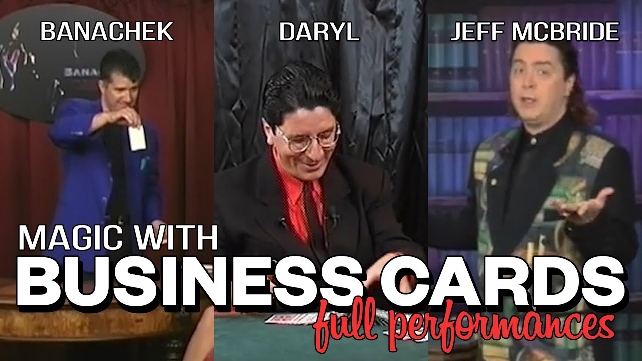 3 FULL PERFORMANCES | Magic with Business Cards