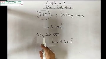 Grade 8 Math: Logarithms-Scientific Notation.